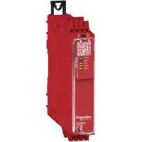 Schneider Electric XPSBAC14AC Sicherheitsrelais Harmony Basic, 1Funktion, 1Kreis/2Kanäle, PLe/Kat4/SIL3, 4S 2Ö, 24VAC 24VDC, Federzug
