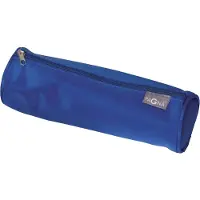 Pagna 22501-07, Weiches Federmäppchen, Nylon, Blau, Einfarbig, Reißverschluss, Uni