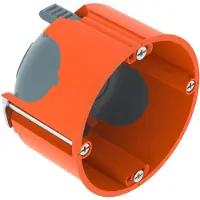 OBO 2003806 HW Gerätedose luftdicht Ø68mm, H47mm Polypropylen / Thermoplastisches Elastomer orange / grau HG 47-L - 25 Stück