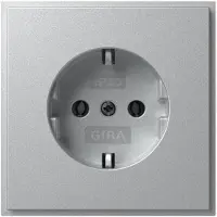 Gira 418865 SCHUKO-Steckdose (IP20) TX_44 Farbe Alu