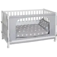 Roba Roombed, Babybett 60x120 cm, Beistellbett zum Elternbett mit kompletter Ausstattung