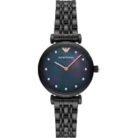 Giorgio Armani Emporio AR11268 Damen-Armbanduhr, Edelstahl-Gehäuse, Metall-Armband