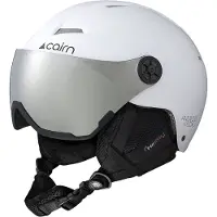 Cairn - Ski-/Snowboardhelm mit Visier – Kinder – Android Visor J - Android Visor J Mat White - Kindergröße 54-56 cm - Weiß