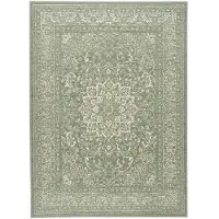 De Onlinewinkelier b.v. Teppich Vintage | Wonder Oriental Grün | 70x140cm | Grün | Rechteckig