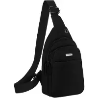 Rovicky Schwarz Rucksack Modell R-73209-1656, minimalistisches Design, 2 geräumige Fächer, 3 Taschen, 200 g