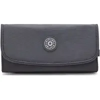 On24 Kipling Money Land Geldbörse, Leichte Große Geldbörse mit Reißverschluss, Mehreren Kartenfächern & Fächern, Praktischer Alltags-Organizer - Moonlit Grey