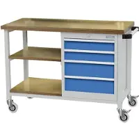 Bedrunka & hirth Mobile Werkbank T500 mit 4 Schubladen