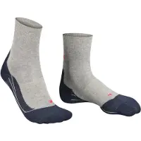 Falke Laufsocken "RU4 Endurance", Herren, Gr. 39-41, grau (3406, lightgrau), Obermaterial: 40% Baumwolle, 40% Polypropylen, 20% Polyamid, unifarben, Socken Laufsocken, mit mittelstarker Polsterung