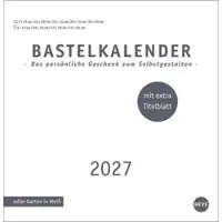 Sonstige Verlage Premium-Bastelkalender weiß groß 2027