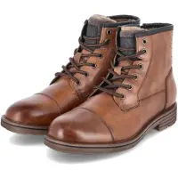 Bugatti Herren Winterstiefeletten Braun Leder & Textil Größe: 44