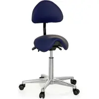 Hjh OFFICE TOP WORK 20 - Arbeitsstuhl Arbeitshocker Blau