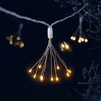 Esotec Solar Deko-Lichterkette Feuerwerk mit 100 warmweißen LEDs 102575