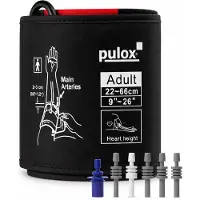 Pulox Blutdruckmanschette 22-66 cm Universal Einschlauch + 6 Adapter 1 St