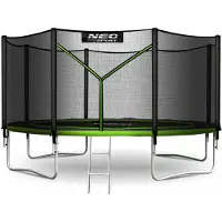 Neo-Sport Gartentrampolin 12ft/374cm mit Außennetz und Leiter