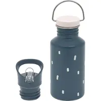Lassig Edelstahl Kinder Trinkflasche 500 ml - Happy Prints, Dunkelblau