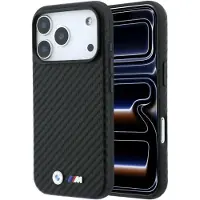 BMW Case M Carbon Metal Logo MagSafe for iPhone 18 Pro black