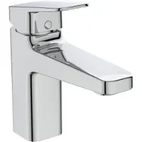 Ideal standard Waschtischarmatur Ceraplan ohne Ablaufgarnitur H90, Ausladung 124mm BD223AA Chrom