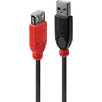 Lindy 42817, 5 m, USB A, USB A, USB 2.0, 0,48 Gbit/s, Schwarz
