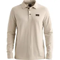 PME Legend American Classic Langarm - Longsleeve Poloshirt Bone White - L