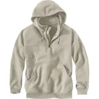 Carhartt - Heavyweight Quarter-Zip Sweatshirt - Hoodie Gr S grau/beige