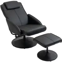 HOMCOM Relaxsessel Sessel Fernsehsessel Armsessel 360° drehbar mit Fußstütze