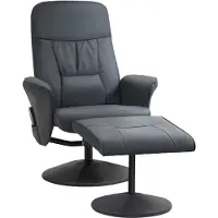 HOMCOM Relaxsessel mit Fußhocker, Elektrischer Massagesessel mit Liegefunktion