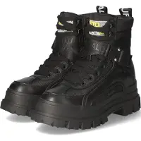 Buffalo Aspha Com 1 Damenschuhe Stiefel Schnürer Schwarz Freizeit