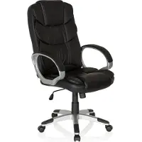 MyBuero RELAX BY155 - Home Office Chefsessel Schwarz Buerostuhl24