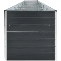 vidaXL Garten-Hochbeet Verzinkter Stahl 600x80x45 cm Anthrazit