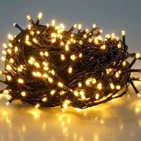Salcar 15 m 220 LED Lichterkette Warmweiß Beleuchtung Weihnachten Innen 8 Modi & Memory-Funktion Weihnachten LED Deko