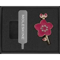 Sonstige Verlage Moleskine Kristallpin Sakura Miniatur Anstecknadel mit goldenem Zweigmotiv