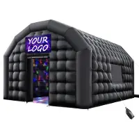 StarTech.com Aufblasbares Partyzelt / Eventzelt - Würfelzelt - Abmessungen 5,4 x 5 x 4,25 m - Mit 680 W Gebläse - Mit Sandsack - Zwei Fenster - Schwarz