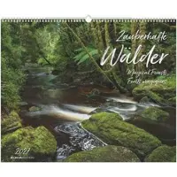 Sonstige Verlage Wandkalender Zauberhafte Wälder 2027, 52x42,5 cm, Spiralbindung, übersichtliches Kalendarium