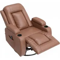 HOMCOM HOMCOMRelaxsessel verstellbar Massagesessel mit Liegefunktion Heizung