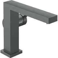 Hansgrohe Tecturis E Fine Einhebel-Waschtischmischer 110, Ausladung 155mm, ohne Ablaufgarnitur, CoolStart, EcoSmart+, 73021340, Farbe: Brushed Black Chrome