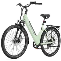 TTGO 28'' LCD Elektrofahrrad 250W E-Bike Ebike 25km/h City E-Bikes & E-Hollandräder 36V 14,5Ah Akku bis zu 100-120km SHIMANO 7 Gang Grün