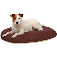 Doc Bed ovales Hundekissen - Grau & Schwarz - 80 x 62 x 10 cm