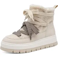 Tamaris Schnür-,Zug-u.Schnallenstiefel in beige, Gr. 41