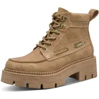 Tamaris Da.-Stiefel Veloursleder Camel
