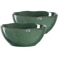 Leonardo Schale "MATERA", grün, B:24cm H:10cm T:24cm Ø:24cm, Keramik, Schüsseln, Schale, Ø 23,5 cm