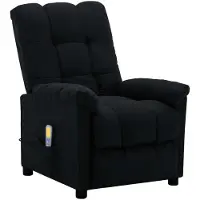 vidaXL Massagesessel Schwarz Stoff
