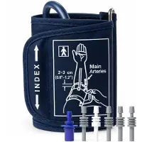 Pulox Blutdruckmanschette 15-24 cm Universal Einschlauch + 6 Adapter 1 St