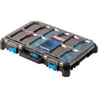 Högert Technik - Niedriger Koffer-Organizer HTM, 5 Funktionelle Tassen, Metallsc