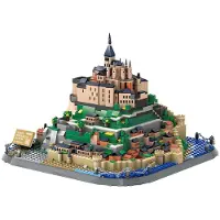 Wange Saint Michael's Mount - Normandie, Frankreich 1392 Teile Bausteine Set für Hobbybauer