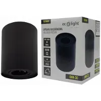 Eco-Light Deckenleuchte, punktförmig, verstellbar, SCHWARZ, rund, 12 cm, Ecolight