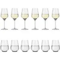 Ritzenhoff LICHTWEISS AURELIE WEIßWEIN- UND WASSERGLAS-SET #2 VON NADINE NIGGEMEIER