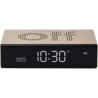 Lexon LR152D Digitalwecker Flip Premium Wecker Goldfarben