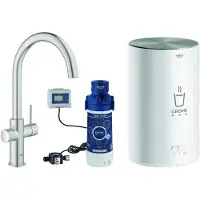 GROHE Red Duo, Standard, Stahl, Hebelgriffe, Einzelbild, Supersteel, Typ C