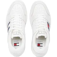 Tommy Hilfiger Tommy Jeans - Sneaker für Herren, Leder GT23752 (45 EU) (Weiß)