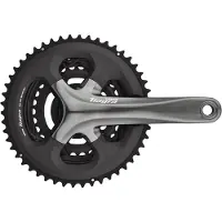 Shimano Tiagra 4703 10s Kurbelgarnitur Schwarz 172.5 mm / 50/39/30t Schwarz 172.5 mm